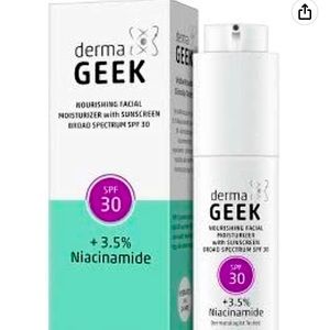 NIB Derma Geek facial moisturizer + sunscreen SPF 30 & 3.5% niacinamide